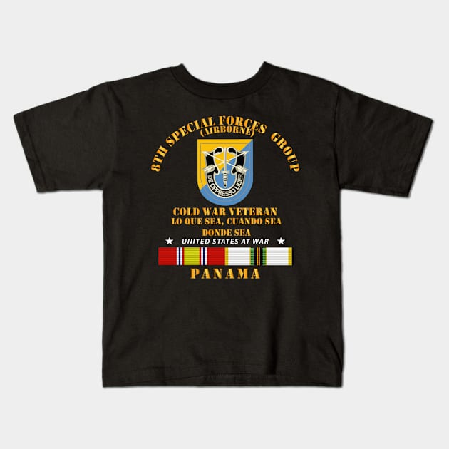 Cold War Vet - 8th SFG - Panama Kids T-Shirt by twix123844